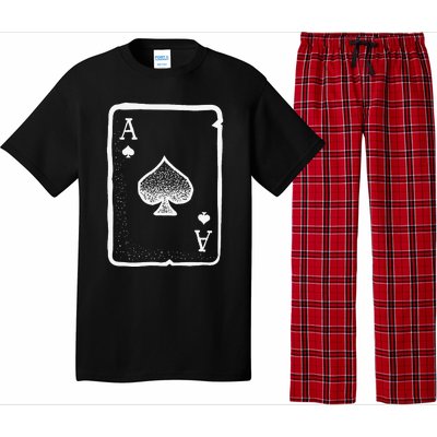 Ace Of Spades Poker Playing Card Halloween Costume Pajama Set