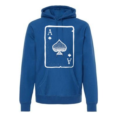 Ace Of Spades Poker Playing Card Halloween Costume Premium Hoodie