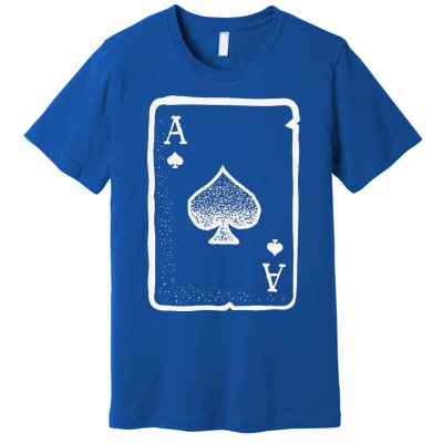 Ace Of Spades Poker Playing Card Halloween Costume Premium T-Shirt