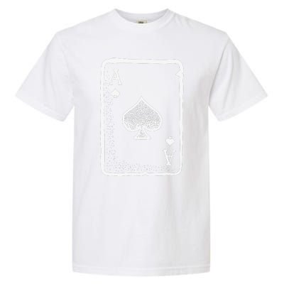 Ace Of Spades Poker Playing Card Halloween Costume Garment-Dyed Heavyweight T-Shirt