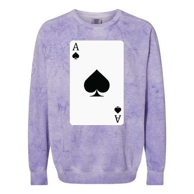 Ace Of Spades Playing Card Ace Card Colorblast Crewneck Sweatshirt