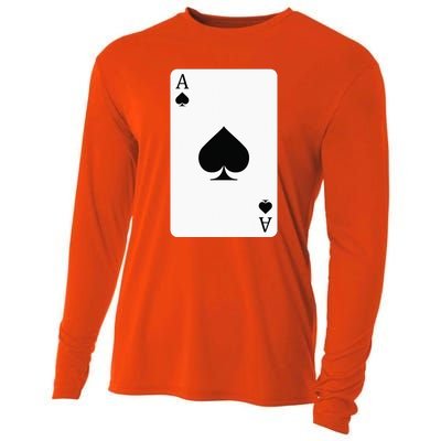 Ace Of Spades Playing Card Ace Card Cooling Performance Long Sleeve Crew