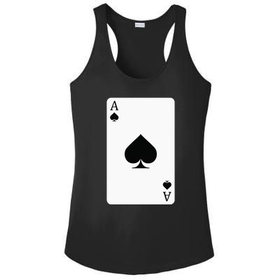 Ace Of Spades Playing Card Ace Card Ladies PosiCharge Competitor Racerback Tank