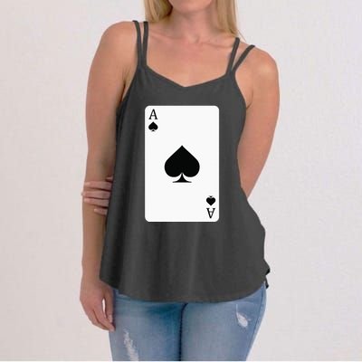 Ace Of Spades Playing Card Ace Card Women's Strappy Tank