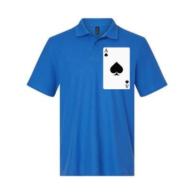 Ace Of Spades Playing Card Ace Card Softstyle Adult Sport Polo