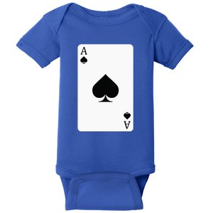 Ace Of Spades Playing Card Ace Card Baby Bodysuit