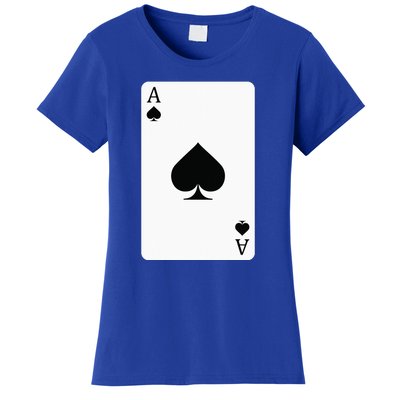 Ace Of Spades Playing Card Ace Card Women's T-Shirt