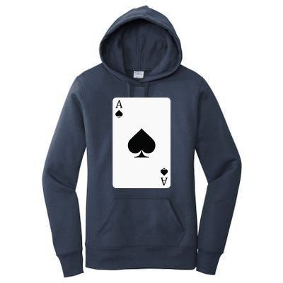 Ace Of Spades Playing Card Ace Card Women's Pullover Hoodie