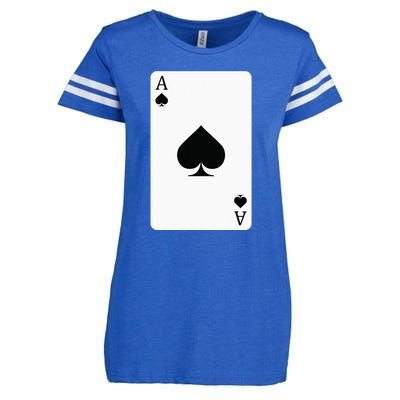 Ace Of Spades Playing Card Ace Card Enza Ladies Jersey Football T-Shirt