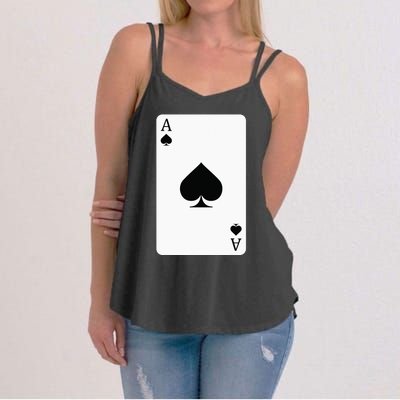 Ace Of Spades Playing Card Ace Card Women's Strappy Tank