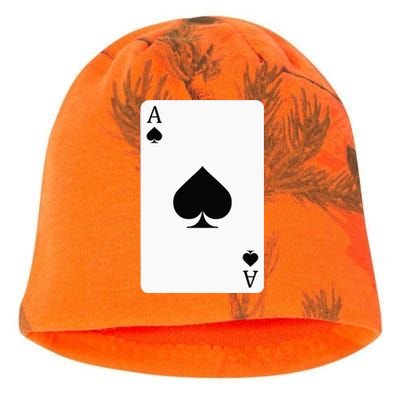 Ace Of Spades Playing Card Ace Card Kati - Camo Knit Beanie