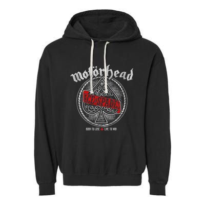 Ace Of Spades Red Sash Garment-Dyed Fleece Hoodie