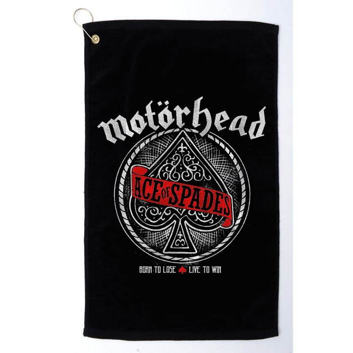 Ace Of Spades Red Sash Golf Towel