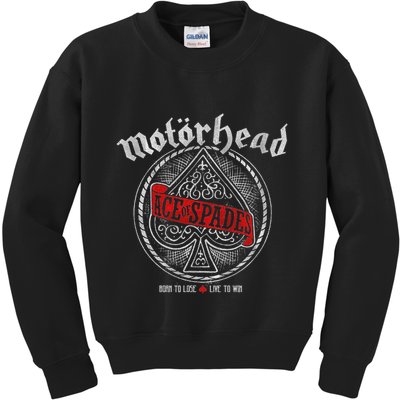 Ace Of Spades Red Sash Kids Sweatshirt