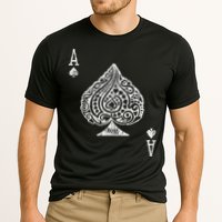 Ace Of Spades Texas Hold'em Poker Playing Card Cooling Performance Crew T-Shirt