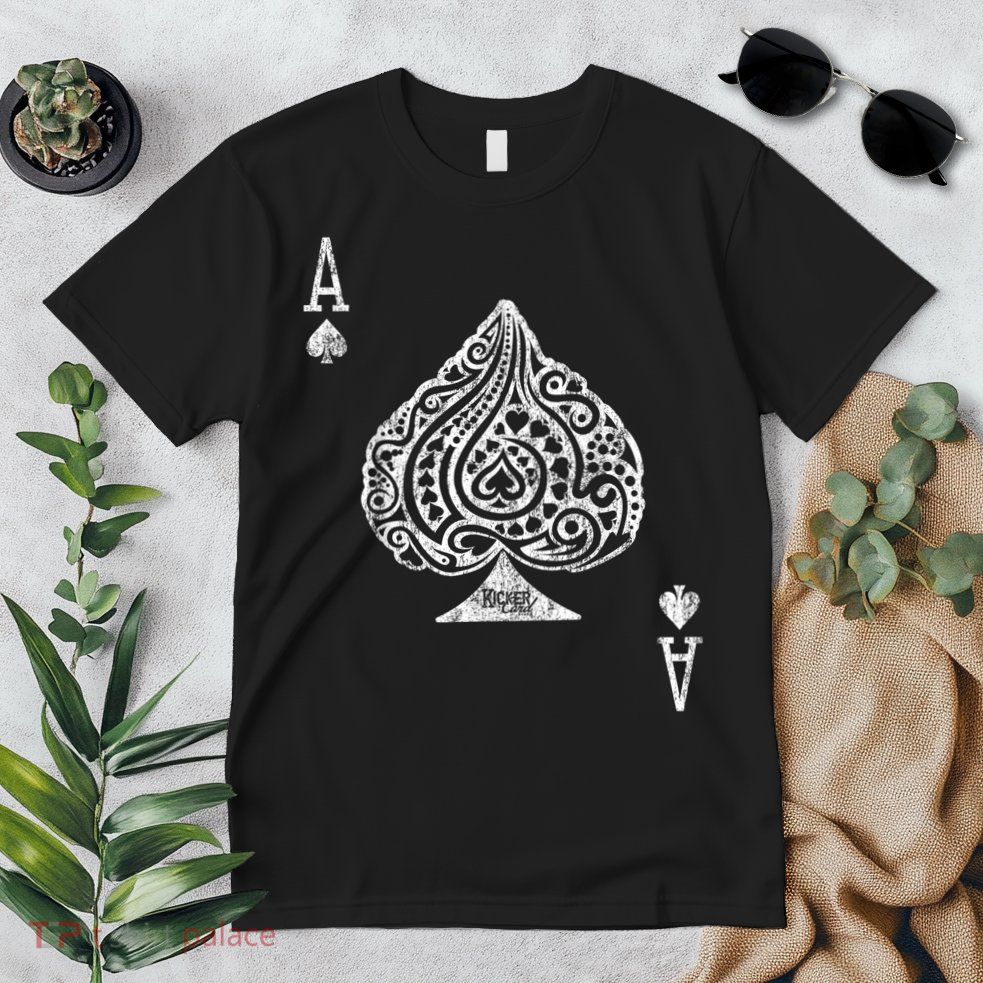 Ace Of Spades Texas Hold'em Poker Playing Card Premium T-Shirt