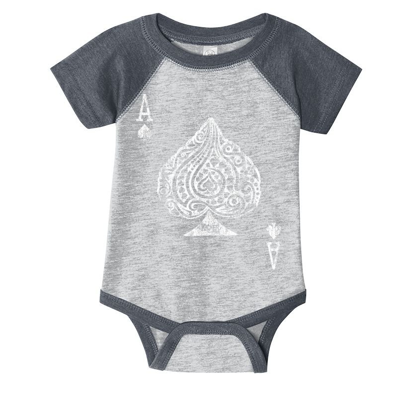 Ace Of Spades Texas Hold'em Poker Playing Card Infant Baby Jersey Bodysuit