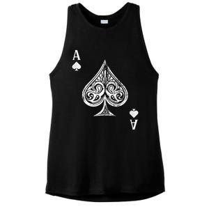 Ace Of Spades Great Gift Ladies PosiCharge Tri-Blend Wicking Tank