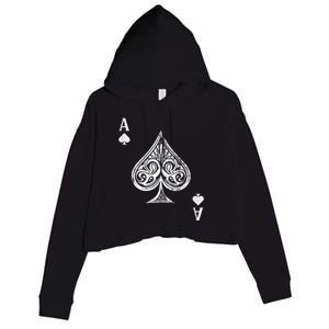 Ace Of Spades Great Gift Crop Fleece Hoodie