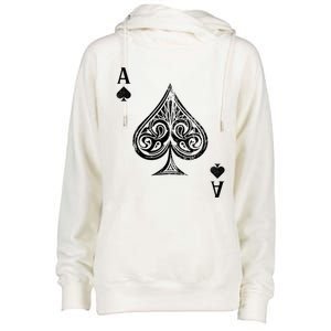 Ace Of Spades Great Gift Womens Funnel Neck Pullover Hood