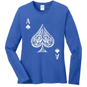 Ace Of Spades Great Gift Ladies Long Sleeve Shirt