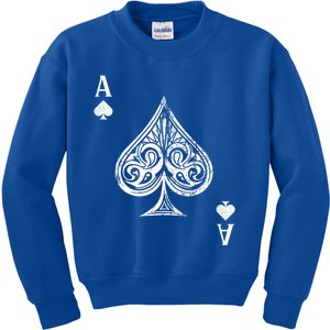 Ace Of Spades Great Gift Kids Sweatshirt