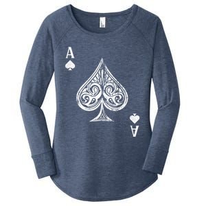 Ace Of Spades Great Gift Women's Perfect Tri Tunic Long Sleeve Shirt