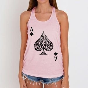 Ace Of Spades Great Gift Women's Knotted Racerback Tank