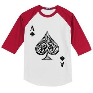 Ace Of Spades Great Gift Kids Colorblock Raglan Jersey