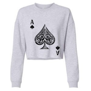 Ace Of Spades Great Gift Cropped Pullover Crew