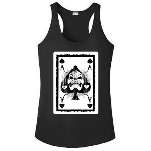 Ace Of Spades Heavy Rock Skull Skeleton Playing Card Funny Gift Ladies PosiCharge Competitor Racerback Tank