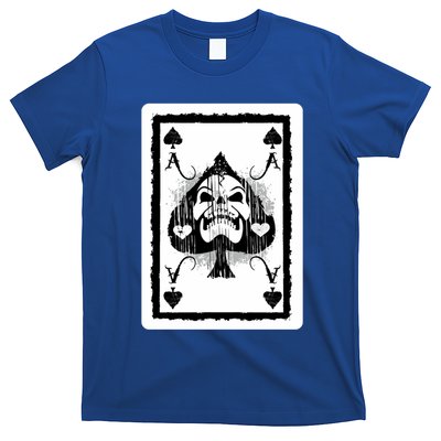 Ace Of Spades Heavy Rock Skull Skeleton Playing Card Funny Gift T-Shirt