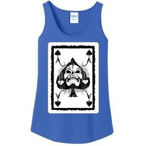 Ace Of Spades Heavy Rock Skull Skeleton Playing Card Funny Gift Ladies Essential Tank