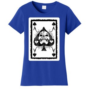 Ace Of Spades Heavy Rock Skull Skeleton Playing Card Funny Gift Women's T-Shirt