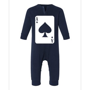 Ace Of Spades Infant Fleece One Piece