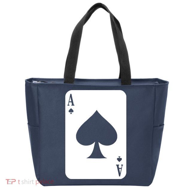 Ace Of Spades Zip Tote Bag