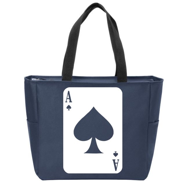 Ace Of Spades Zip Tote Bag