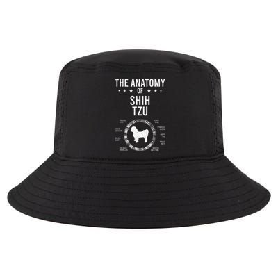 Anatomy of Shih Tzu Dog Lover Cool Comfort Performance Bucket Hat