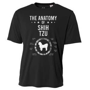 Anatomy of Shih Tzu Dog Lover Cooling Performance Crew T-Shirt