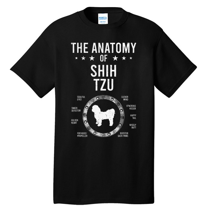 Anatomy of Shih Tzu Dog Lover Tall T-Shirt