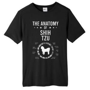 Anatomy of Shih Tzu Dog Lover Tall Fusion ChromaSoft Performance T-Shirt