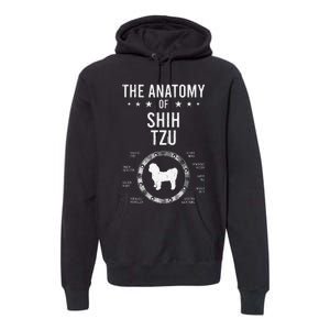 Anatomy of Shih Tzu Dog Lover Premium Hoodie