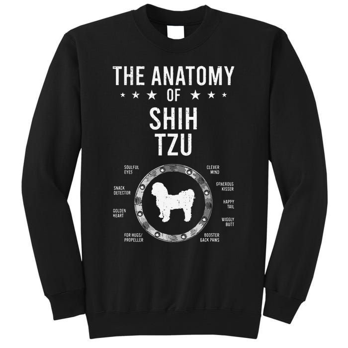 Anatomy of Shih Tzu Dog Lover Tall Sweatshirt