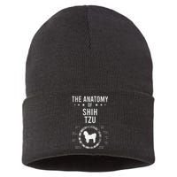 Anatomy of Shih Tzu Dog Lover Sustainable Knit Beanie