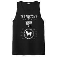 Anatomy of Shih Tzu Dog Lover PosiCharge Competitor Tank