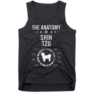 Anatomy of Shih Tzu Dog Lover Tank Top