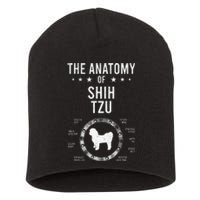 Anatomy of Shih Tzu Dog Lover Short Acrylic Beanie