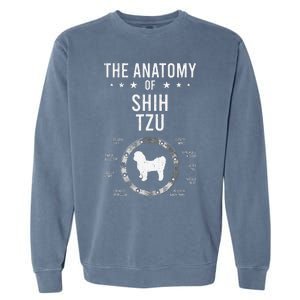 Anatomy of Shih Tzu Dog Lover Garment-Dyed Sweatshirt