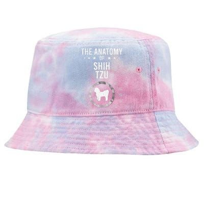 Anatomy of Shih Tzu Dog Lover Tie-Dyed Bucket Hat