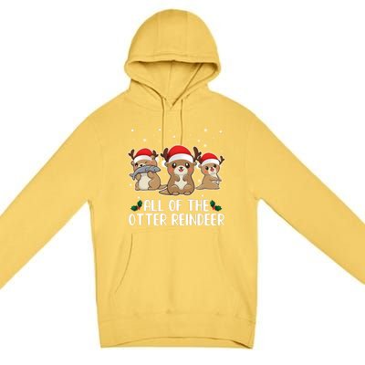 All Of The Otter Reindeer Christmas Premium Pullover Hoodie